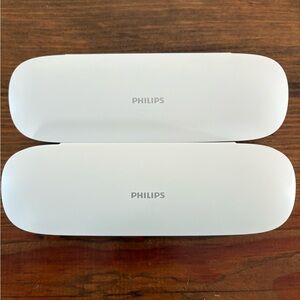 Philips Sonicare Electric Toothbrush Travel Case Only 2 White Carrier NEW